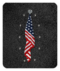 DF35 421 SH BK Flag at Rest Shimmer Black